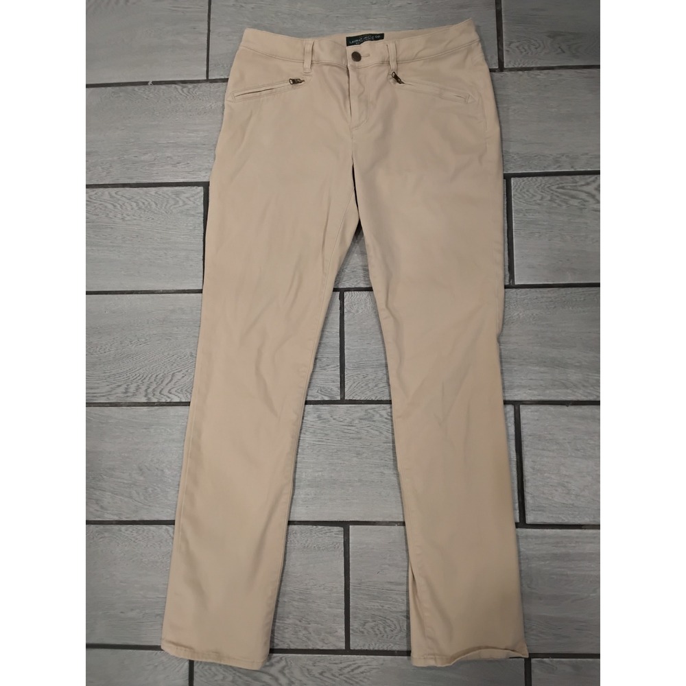 LRL Ralph Lauren Jeans Co Womens Khaki‎ Straight Leg Zip Pocket Pants Size 10